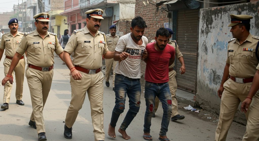 UP: Accused in innocent's rape-murder snatches Sub-Inspector's revolver, escapes during encounter, re-arrested.
