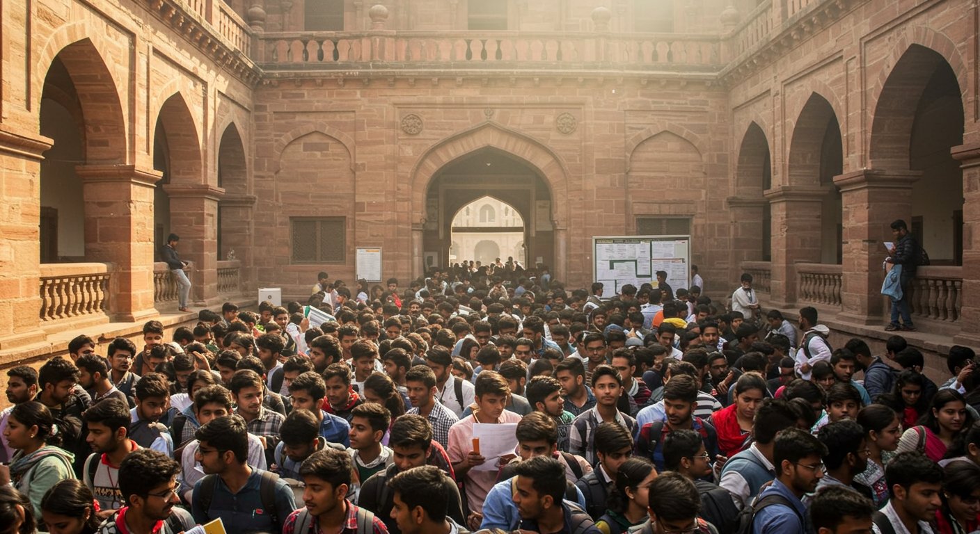 आगरा कॉलेज में प्रवेश की जंग: 660 सीटों के लिए 3321 छात्रों में मची मारामारी!