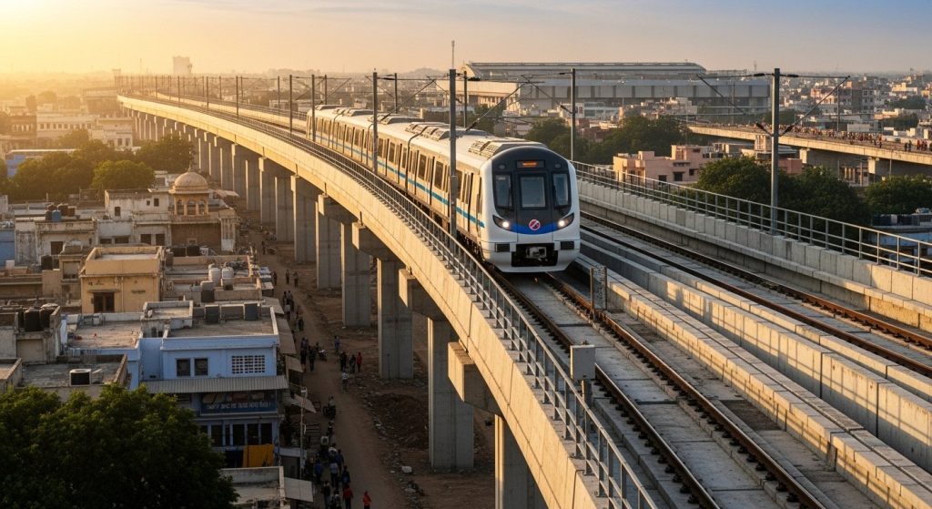 Agra Metro: To run up to ISBT next year, U-girders installation accelerates work to record pace!