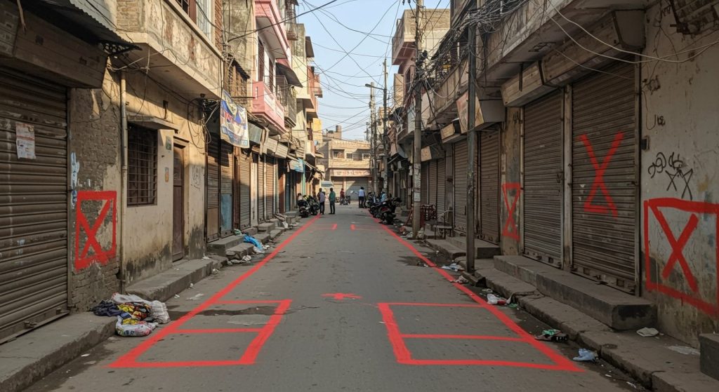 Agra: Illegal Encroachment on Sikandra Enclave Roads, Corporation Placed Red Marks - Will the Encroachment Be Removed Now?