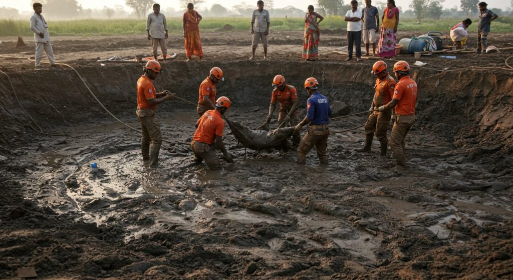 Agra Utangan Tragedy: Over 100-hour wait, one body recovered, six still trapped in the swamp