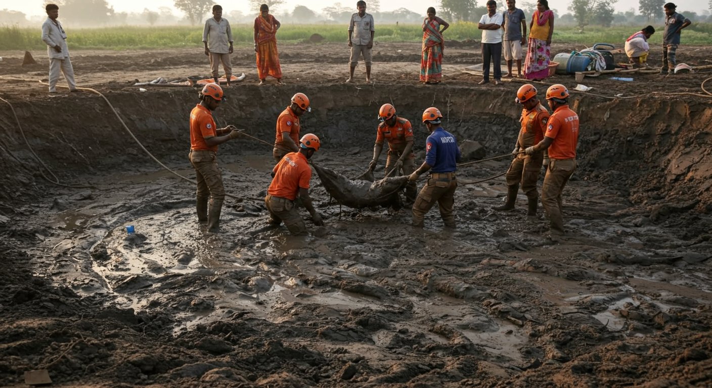 आगरा उटंगन त्रासदी: 100 घंटे से अधिक का इंतजार, एक शव निकला, छह अभी भी दलदल में फंसे