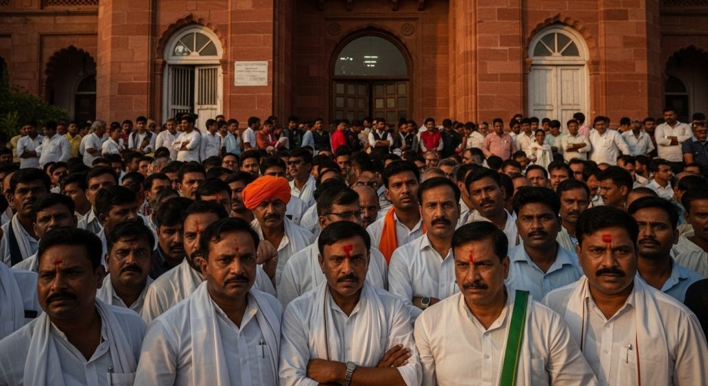 All Eyes on Akhilesh-Azam Meeting: 'Crucial Talks' Held Inside, Supporters Waited Impatiently Outside, SP Says 'Everything is Fine'