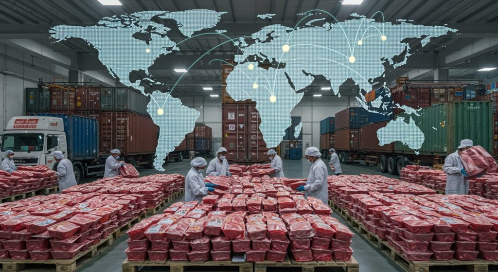 7000 Crore Meat Export from Aligarh Amidst Halal Certificate Row; Demand Rises in 10 Countries