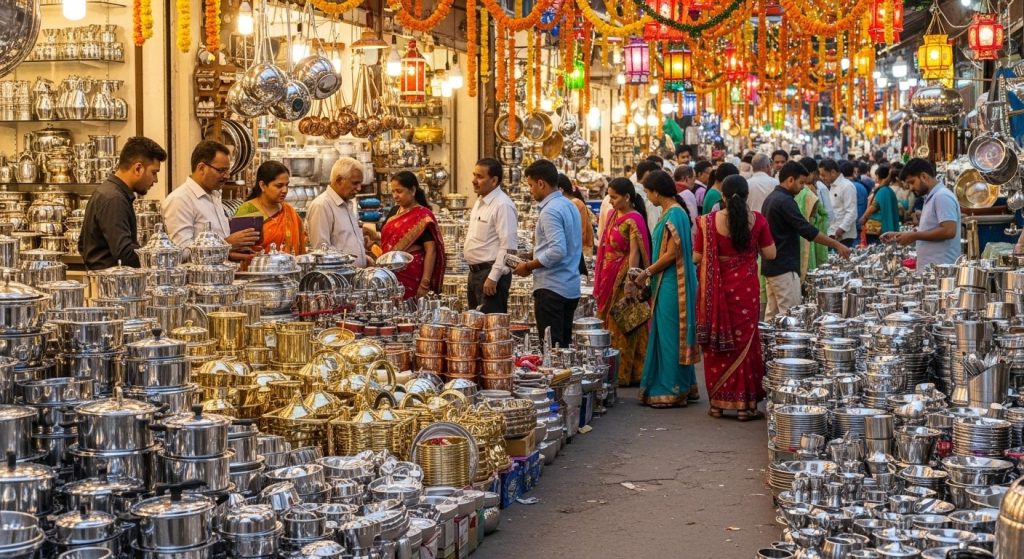 Aligarh: Utensils market sees massive surge ahead of Dhanteras-Diwali, business to cross ₹100 crore!