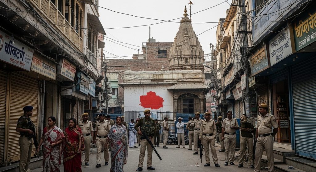 Religious Tension in Aligarh: Police Searching for Person Who Wrote 'I Love Mohammed' on Temples, PAC Deployed at Every Corner