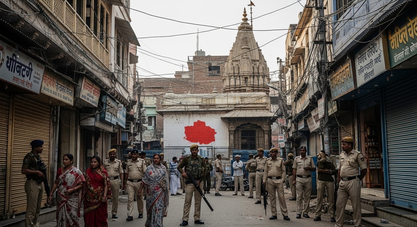 अलीगढ़ में धार्मिक तनाव: मंदिरों पर ‘आई लव मोहम्मद’ लिखने वाले की तलाश में पुलिस, चप्पे-चप्पे पर पीएसी तैनात