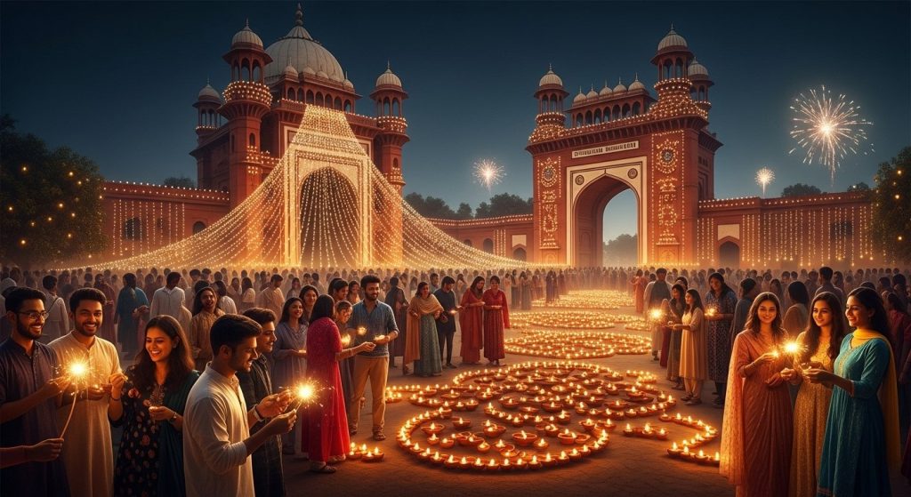 Grand Diwali Celebration at Aligarh Muslim University This Year After Administration Agrees to Student Leader's Demand.