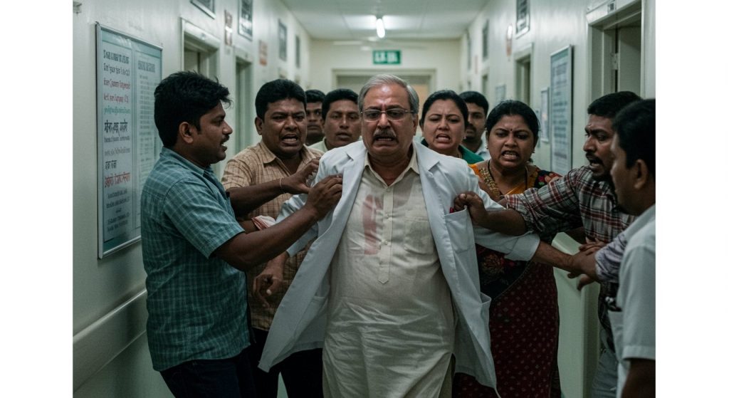 Ruckus by attendants at Aligarh Medical College: Professor assaulted, one student suspended, three booked