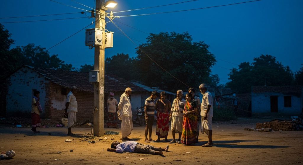 High-mast light became cause of death in Amethi: Middle-aged man electrocuted, three youths severely burnt.