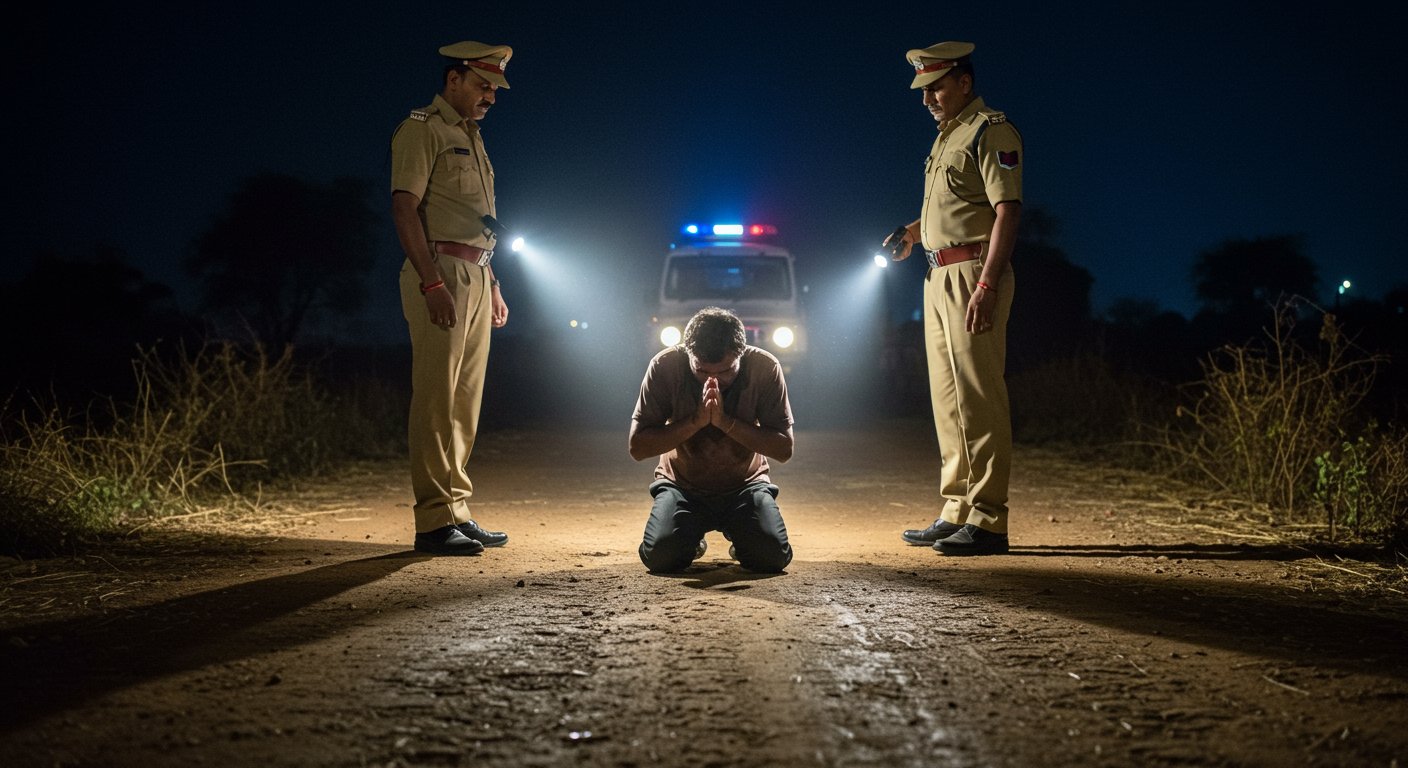 यूपी: पुलिस मुठभेड़ में दबोचा गया पशु तस्कर, हाथ जोड़कर मांगी माफी – ‘अब नहीं करूंगा ऐसा काम’