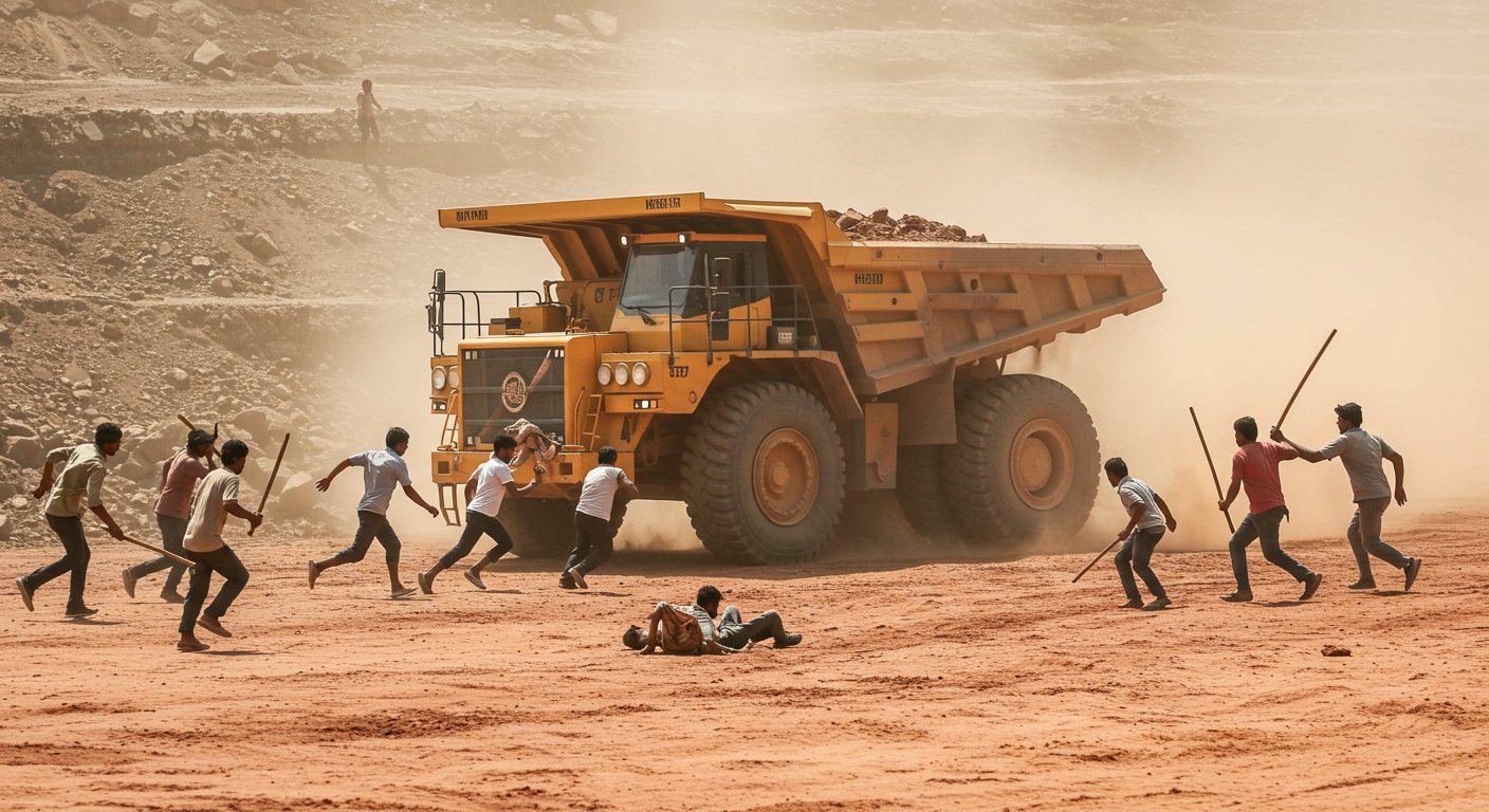 UP: अवैध खनन रोकने गई टीम पर जानलेवा हमला, डंपर दौड़ाकर कुचलने की कोशिश; लाठियां भी निकालीं