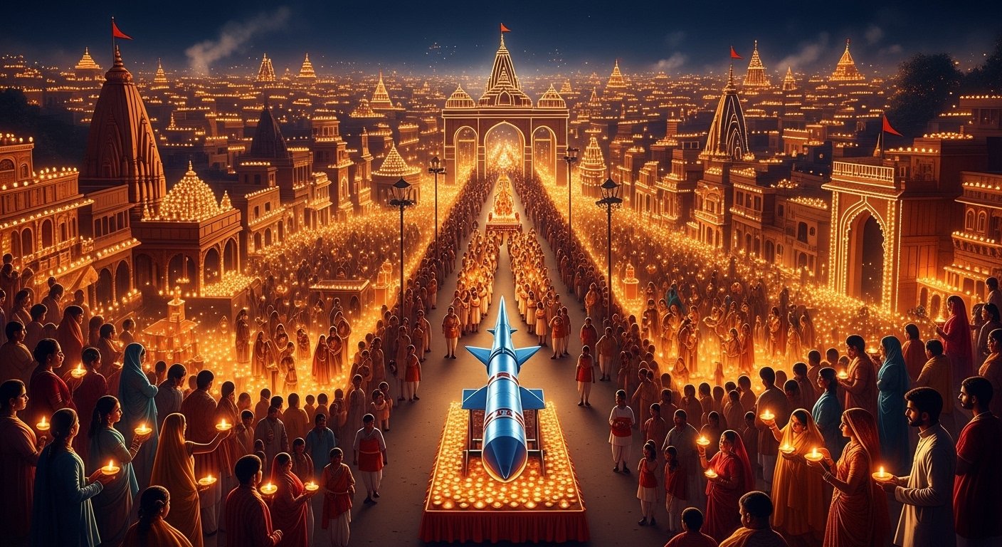 अयोध्या दीपोत्सव 2025: भव्य आगाज, झांकियों में ब्रह्मोस की शान, लाखों दीपों से जगमगाई रामनगरी!