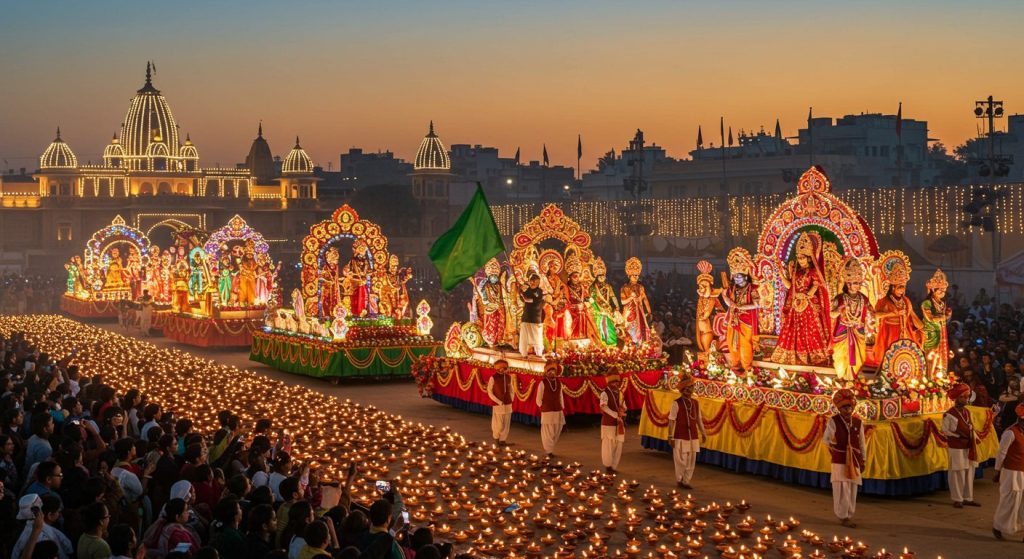 Ayodhya Deepotsav 2025 Kicks Off Grandly: Tourism Minister Flags Off Event, Mesmerizing Tableaux Captivate All