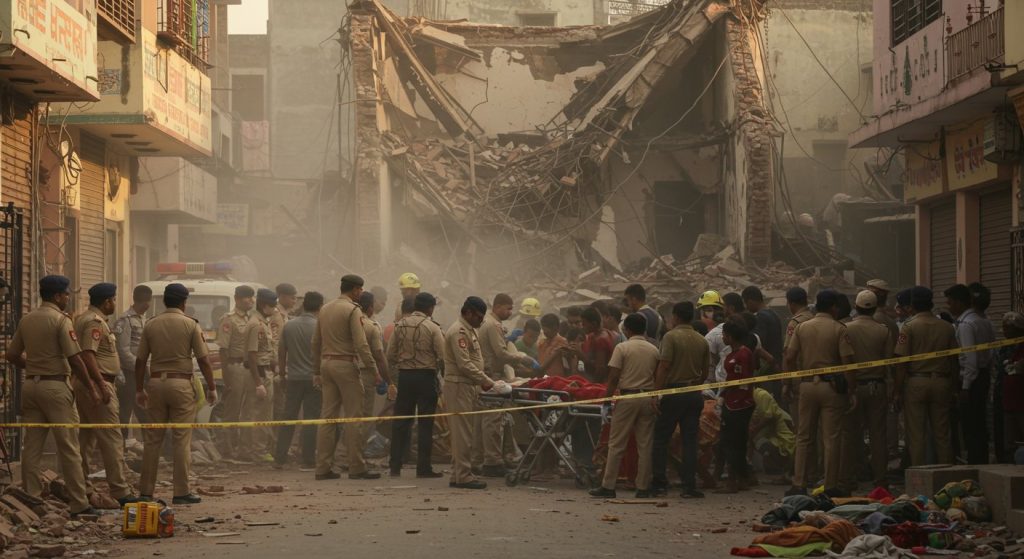 Massive Explosion in Ayodhya: House Collapses, 5 Killed, Several Children Injured, Panic in Area