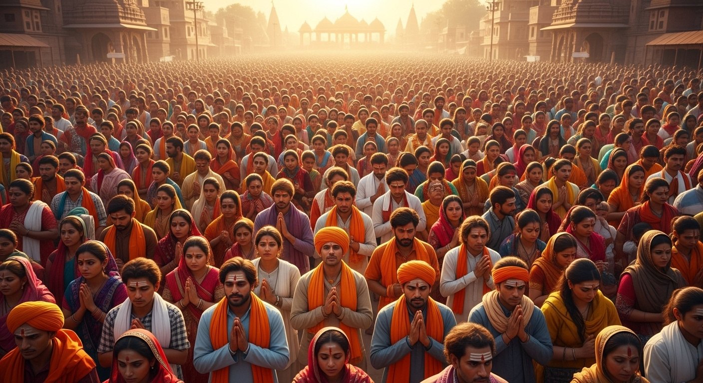 अयोध्या की 14 कोसी परिक्रमा में उमड़ा जनसैलाब, राम नाम के जयकारों से गूंजी पूरी नगरी