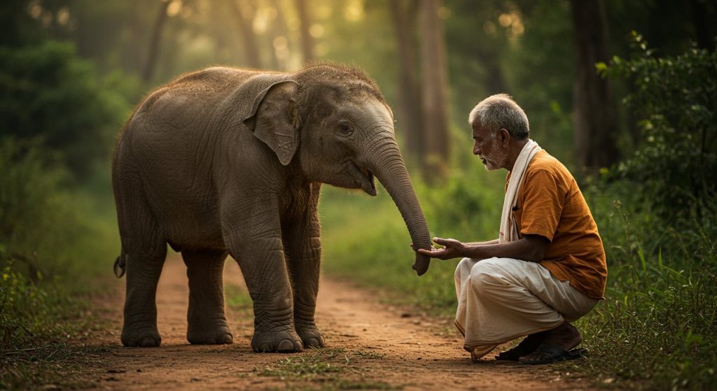 Separated from its mother, baby elephant ran to humans for help; video moved everyone to tears!
