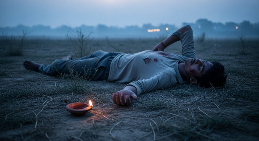 Horrific Incident in Bahraich: Young Man Left Home on Diwali Night, Body Found in Morning With Injury Marks