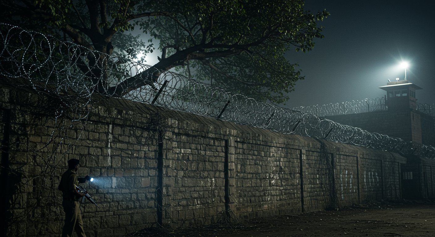 यूपी जेल सुरक्षा में बड़ा बदलाव: पेड़ों पर कंटीले तार, रातभर पहरा और गोपनीय निगरानी क्यों?