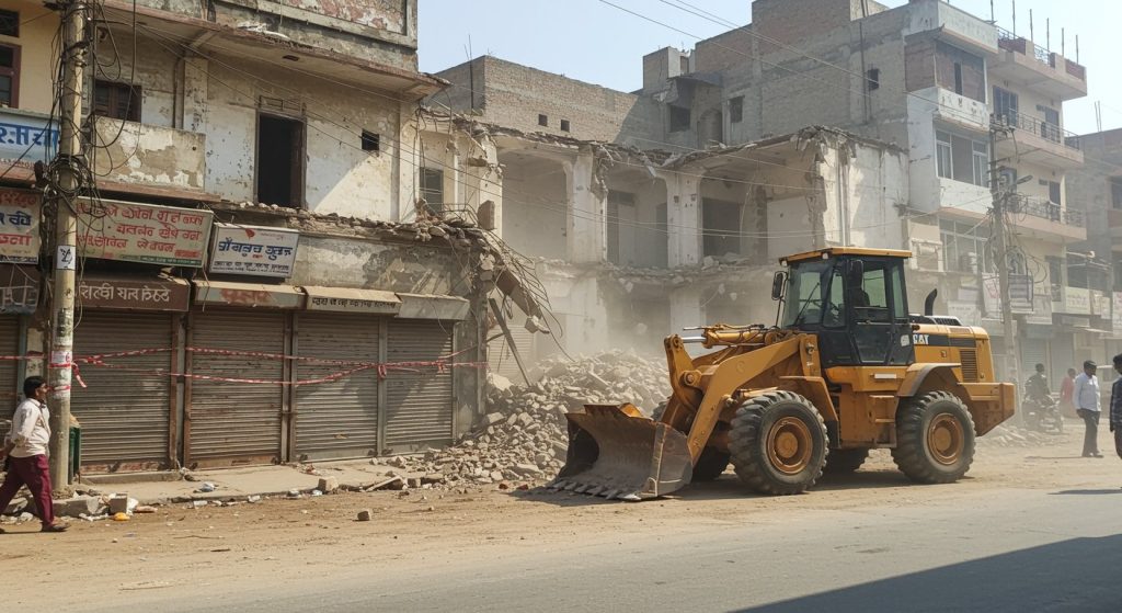 Fallout of Bareilly Unrest: Nafis's Wedding Hall Bulldozed, Shops of Maulana Tauqeer's Aide Farhat Sealed