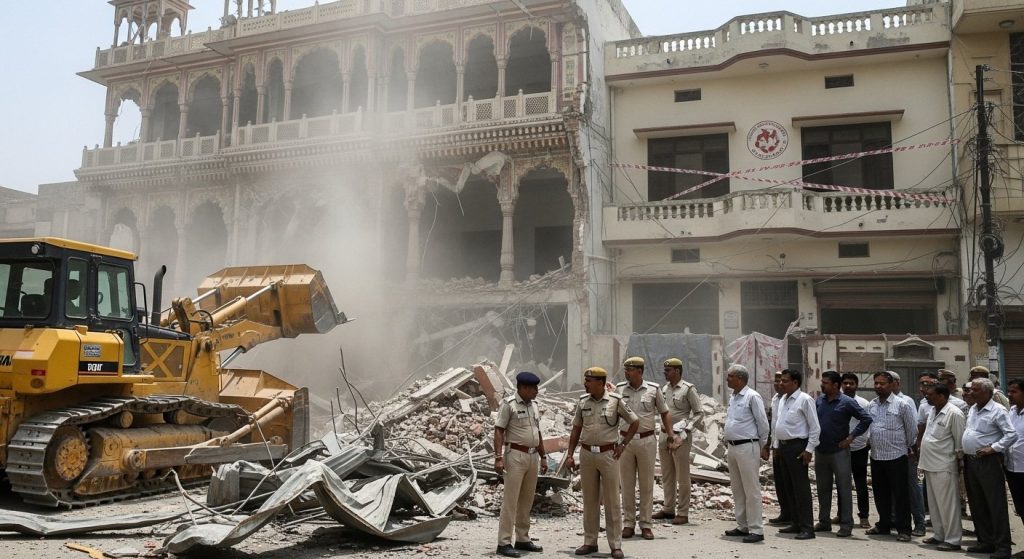Bareilly Uproar: Farhat's house, who sheltered Tauqeer, sealed; Nafees's wedding hall bulldozed; action also in Sailani.