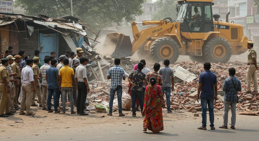 Bulldozer Roars in Bareilly Cantt: Major Action Against Illegal Encroachments, Panic Among Residents!