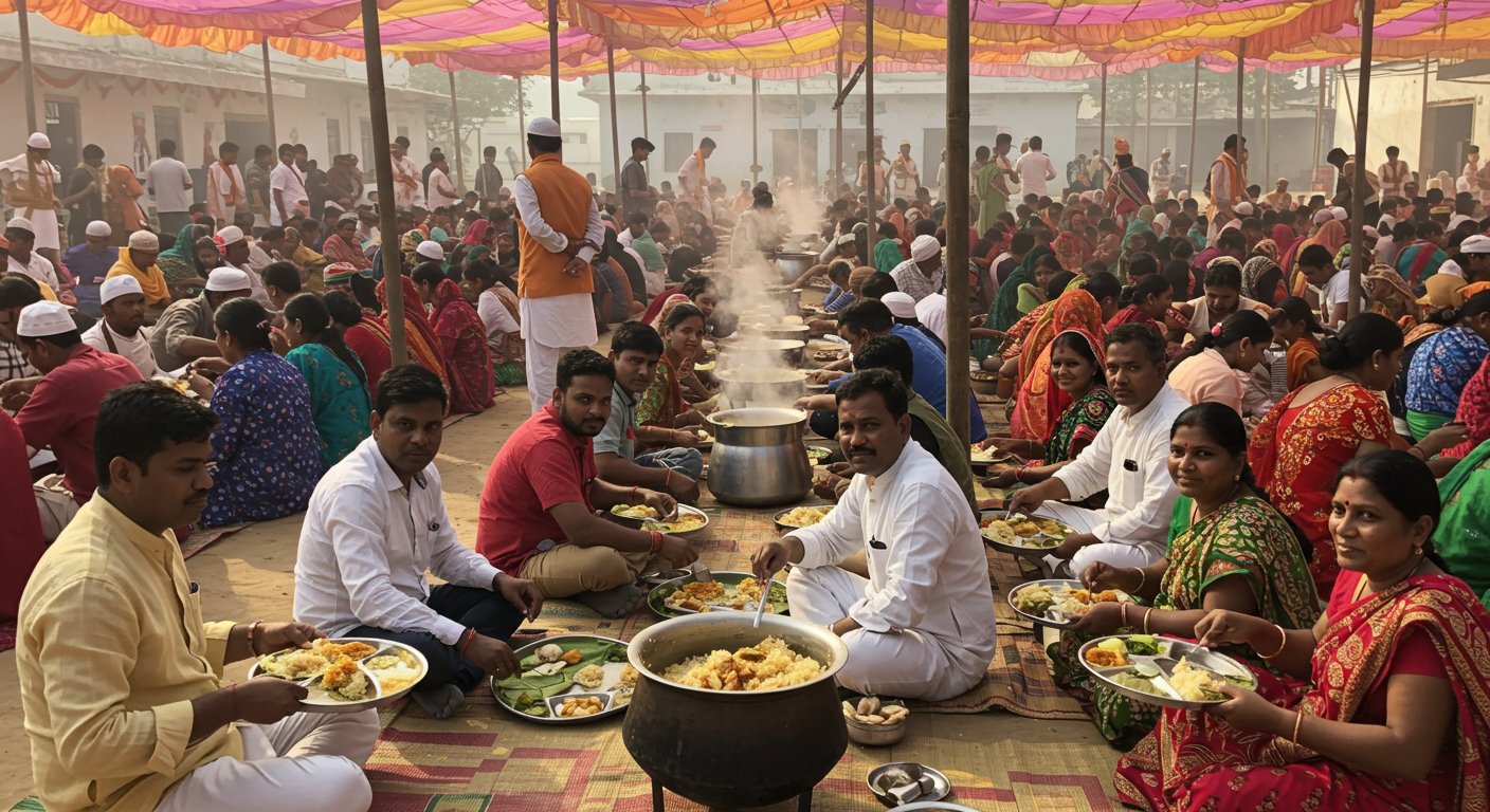 सौहार्द की सुगंध से महका बरेली: सद्भावना पुलाव के सहभोज में जुटे लोग, दिया एकता का संदेश