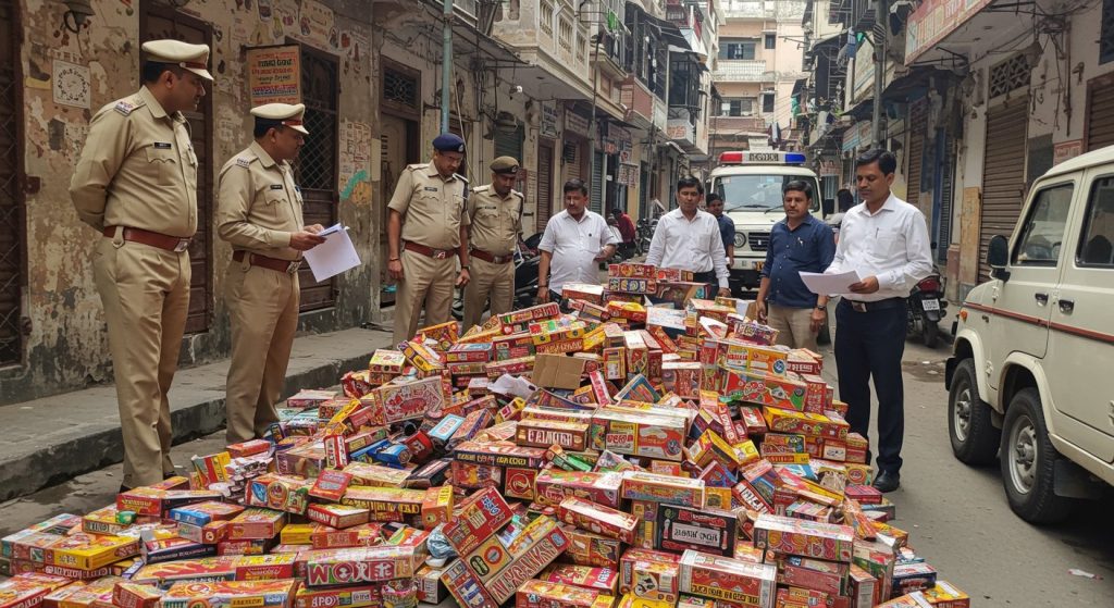 Bareilly: Major Crackdown by Police-Administration; 1000 Kg Illegal Firecrackers Hidden in Densely Populated Area Seized, Major Tragedy Averted