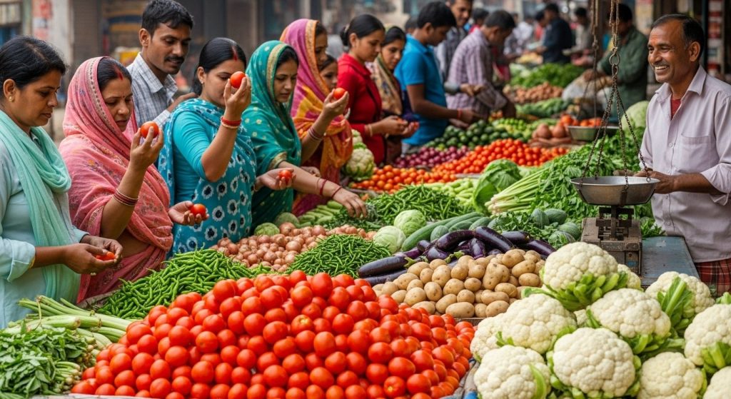 Vegetable Prices Crash in Bareilly: Tomato ₹20, Cauliflower ₹30 per Kg After Festivals, Big Relief for Common Man