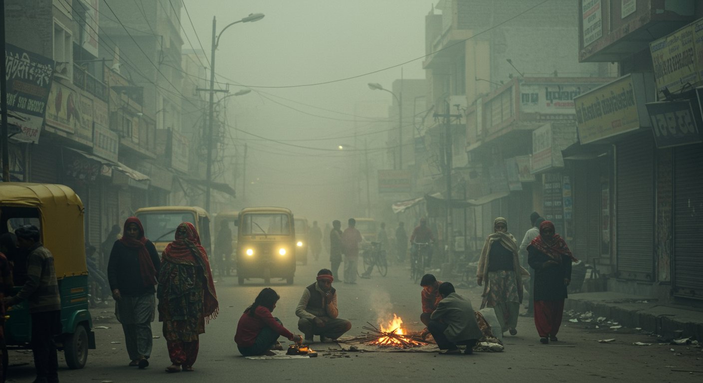 बरेली में दिन का पारा गिरा, रात में बढ़ी ठिठुरन; हवा में घुल रहा ज़हर!