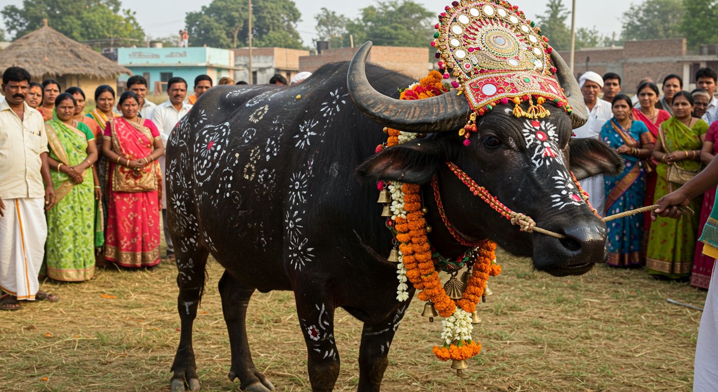 वायरल खबर: इस गांव में भैंसों का होता है अनोखा ब्यूटी कॉन्टेस्ट, दुल्हन की तरह सजकर आती हैं ‘मिल्क क्वीन’!