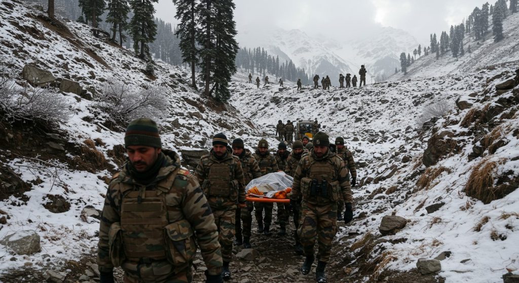 Kashmir: Body of one missing soldier recovered, extensive search for another continues; challenging operation