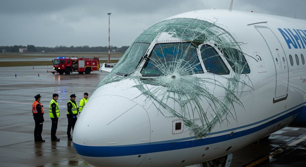 Emergency Landing on IndiGo's Madurai-Chennai Flight: Windshield Cracked Mid-Air, DGCA Launches High-Level Probe