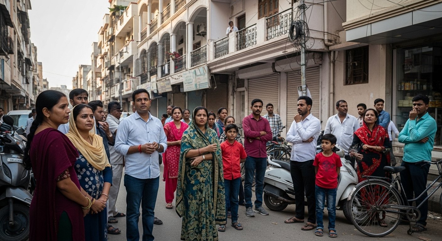 भास्कर अपडेट्स:गुजरात के राजकोट में 3.6 तीव्रता का भूकंप, घरों-दुकानों से बाहर निकले लोग