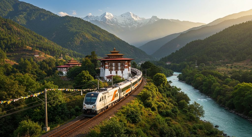 Historic Rail Link: India-Bhutan Train Line to be Built, Offering Direct Connectivity to Two Key Cities in Neighboring Nation.