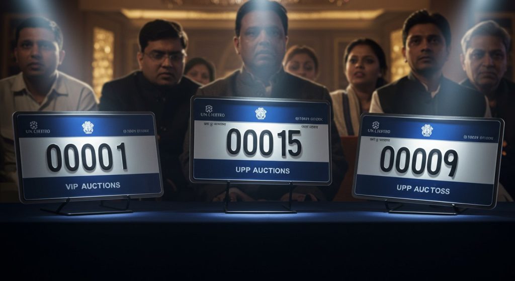 Record-Breaking Bids for VIP Car Numbers in UP: From 0001 to 0009, The Price Will Blow Your Mind!