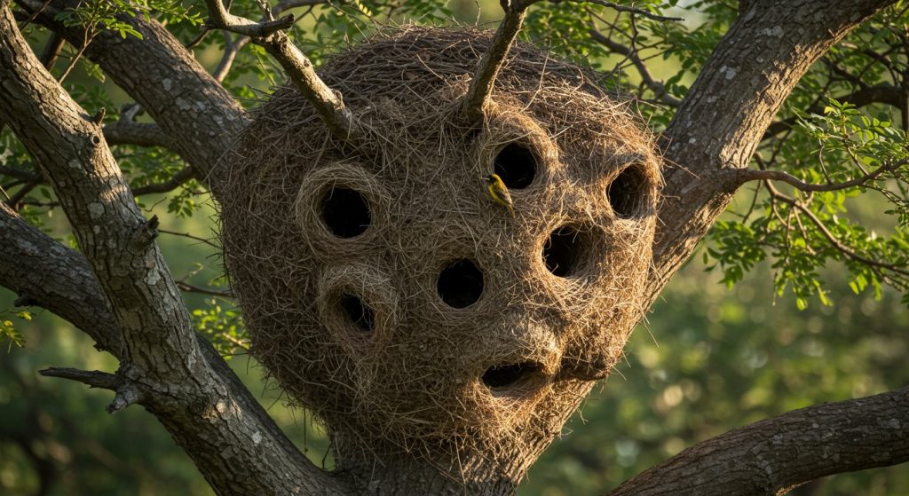 Giant 2BHK-like Nest on a Tree: Is it a Bird or an Architect? World Stunned by Photos!