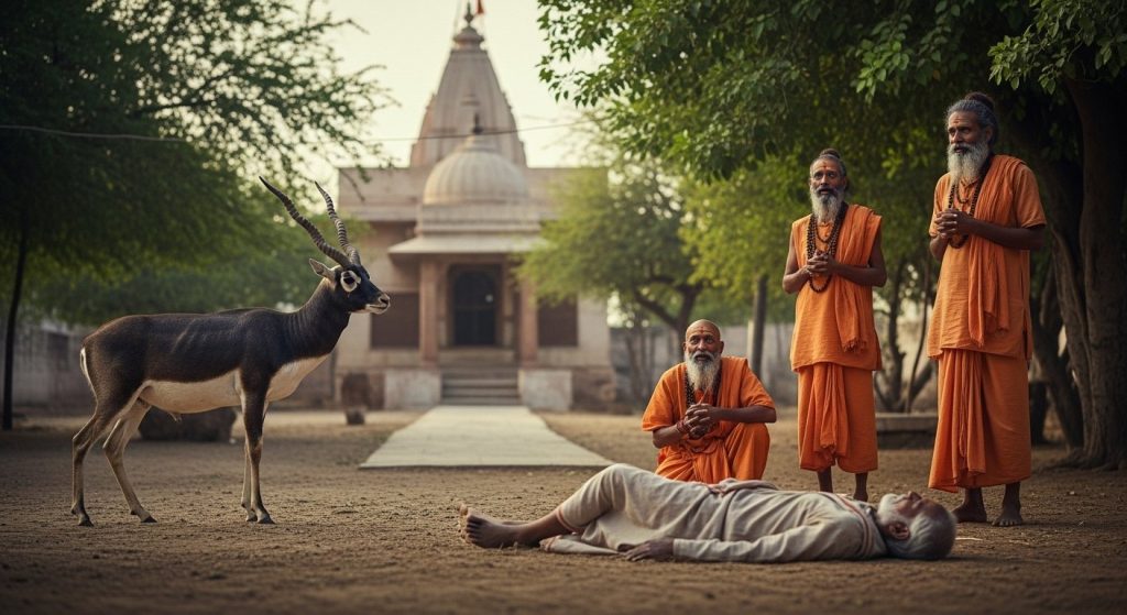 UP: Elderly man killed by blackbuck he served for years; animal used to accompany him to the temple