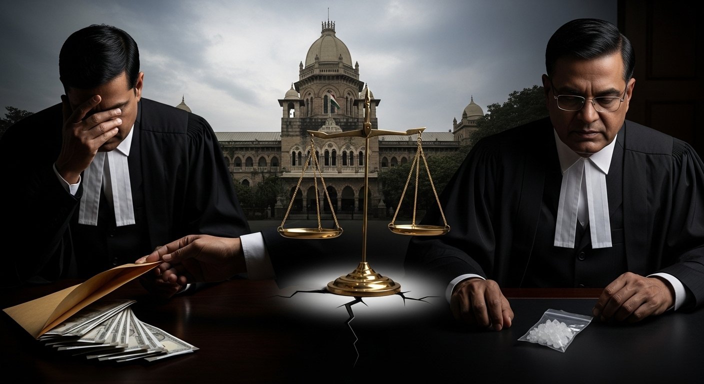 बॉम्बे हाईकोर्ट ने निचली अदालत के दो जज बर्खास्त किए:एक रिश्वत लेने का दोषी, दूसरा जांच में जब्त ड्रग्स का इस्तेमाल कर रहा था