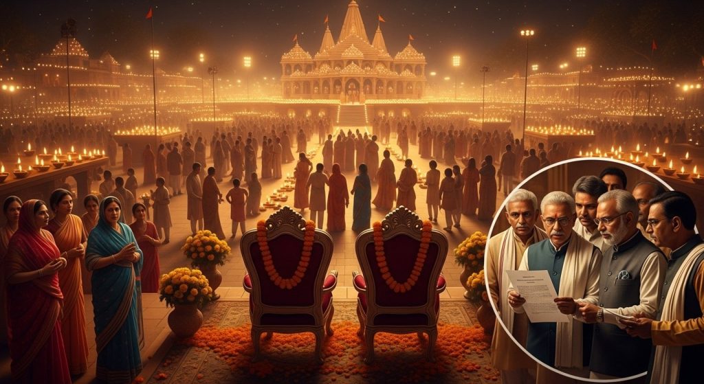 Questions over the absence of both Deputy CMs from Ayodhya Deepotsav, Keshav Maurya's letter became a topic of discussion!