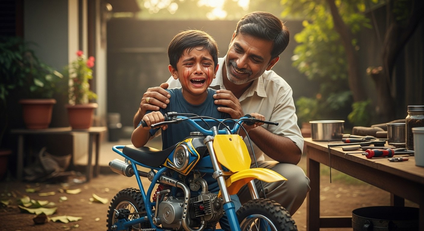 बेटे की डर्ट बाइक की ज़िद, पिता ने किया ऐसा ‘कमाल’ कि वीडियो देख भावुक हुए लाखों लोग!