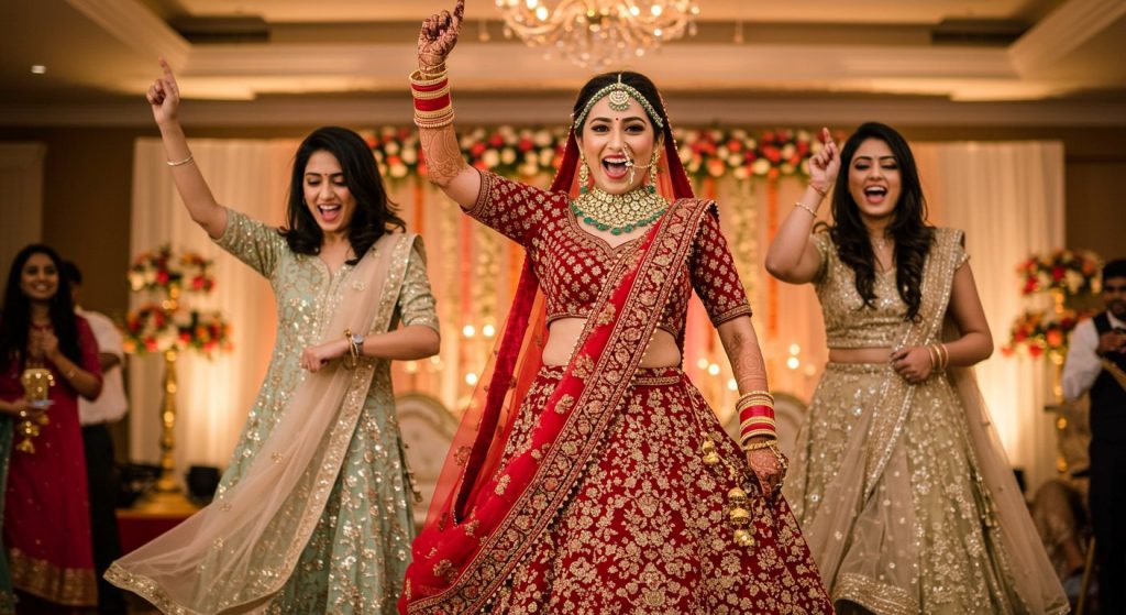 Bride in Lehenga Dances Bhangra with Friend, Video Stuns People