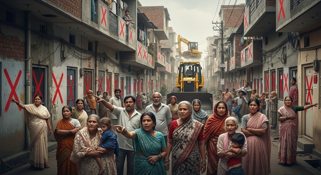80 houses in Sambhal face bulldozer threat: Administration puts red marks, people say - 'This is our private property!'