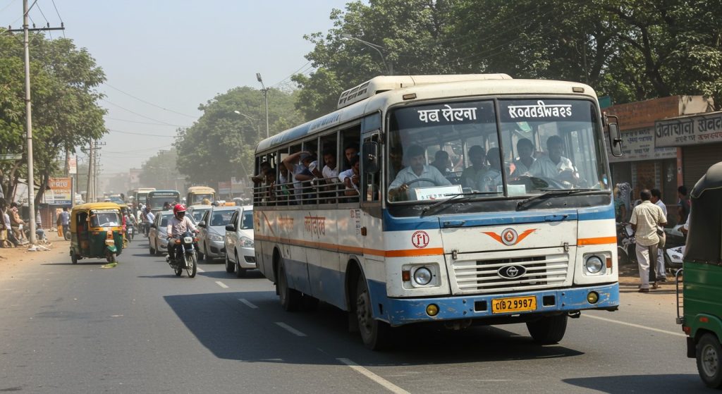 UP: Roadways Driver Stops Bus Mid-Road, Passengers Break Into A Sweat, Uproar After Video Goes Viral