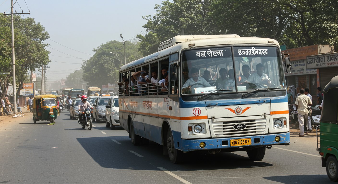 यूपी: बीच सड़क पर रोडवेज ड्राइवर ने रोकी बस, यात्रियों के छूटे पसीने, वीडियो वायरल होने पर हंगामा