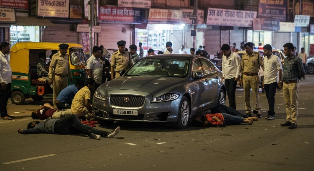 Prayagraj: Businessman's son and doctor's son-in-law who crushed 6 with Jaguar; Police sent driver to hospital, FIR registered against unknown.