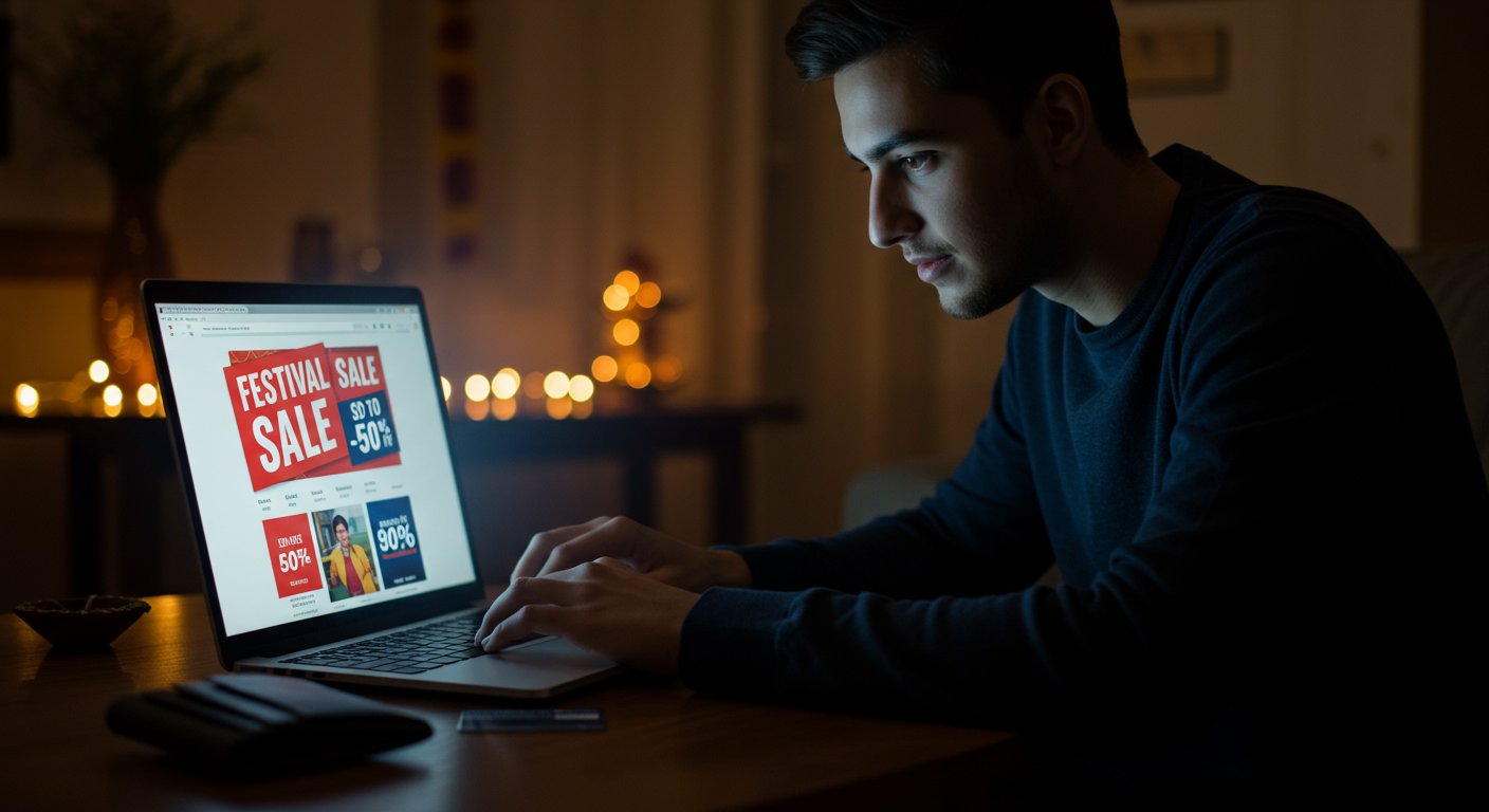 यूपी में त्योहारों की ऑनलाइन सेल: फर्जी वेबसाइट्स से सावधान! एक क्लिक खाली कर सकता है आपका बैंक खाता