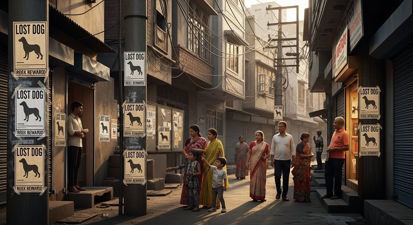 काजू की तलाश में पूरा शहर! लापता पालतू कुत्ते पर 10,000 का इनाम, गली-गली लगे पोस्टर