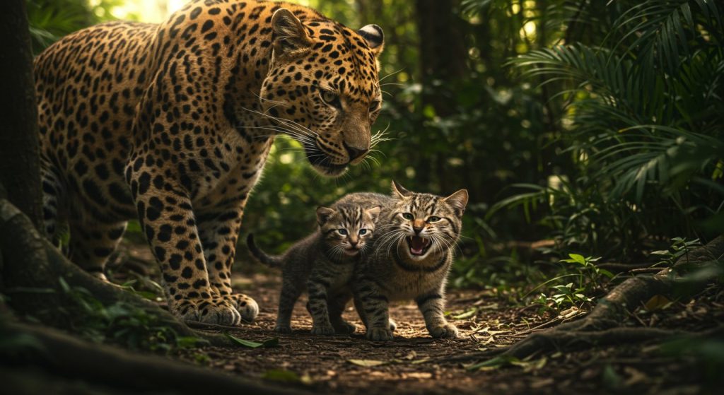 Cat Fights Leopard to Save Her Cub: AI Video Shocks the World!