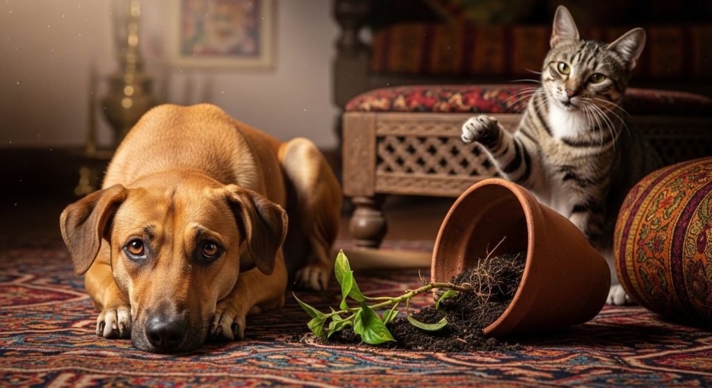 Shocking! Cat's Mischief Framed Poor Dog; Cat's Deception Exposed, Dog Proven Innocent!
